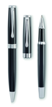 Logo trade promotional merchandise picture of: Ball pen and roller set