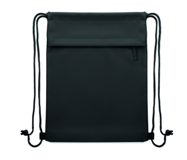 Logo trade promotional giveaways picture of: Drawstring bag in 600D RPET