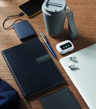 Logo trade business gifts image of: A5 PU notebook