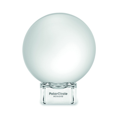 Logo trade promotional items image of: Glass round award