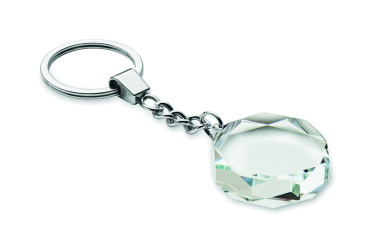 Logotrade promotional giveaway image of: Glass round award key ring