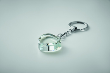 Logotrade promotional product image of: Glass heart award key ring