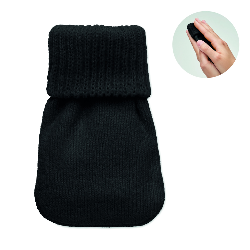 Logo trade promotional item photo of: Hand warmer knitted polyester