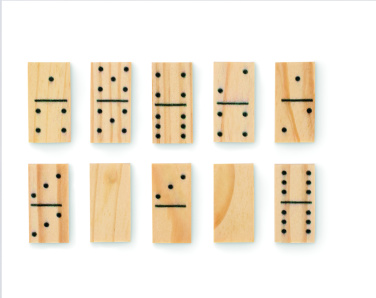 Logo trade corporate gift photo of: Domino and cards set