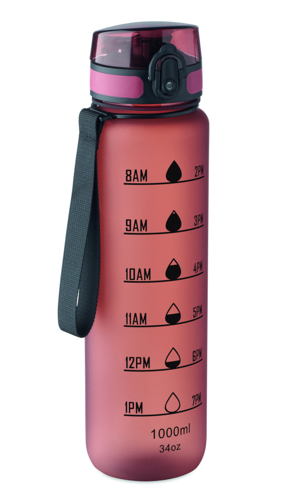 Logo trade promotional giveaway photo of: Sports water bottle RPET 1L