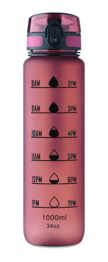 Logo trade promotional giveaway photo of: Sports water bottle RPET 1L