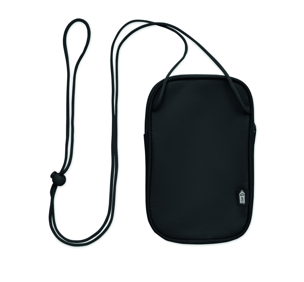 Logo trade corporate gift photo of: RPET cross body travel pouch