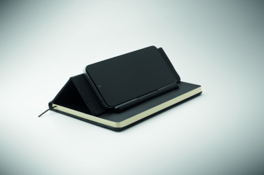 Logo trade advertising products picture of: A5 notebook with phone holder
