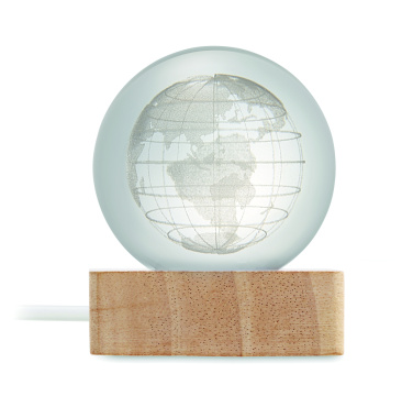 Logo trade corporate gifts picture of: LED globe glass ball