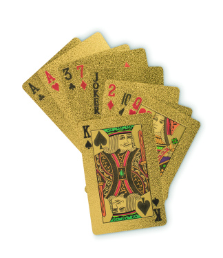 Logo trade promotional products image of: Waterproof playing cards