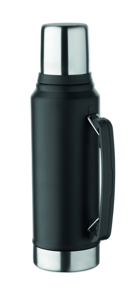 Logo trade promotional merchandise picture of: Double wall bottle 1L