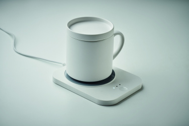 Logotrade promotional giveaway picture of: Wireless charger mug warmer set