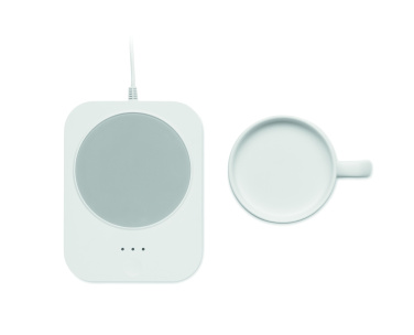 Logotrade promotional item image of: Wireless charger mug warmer set