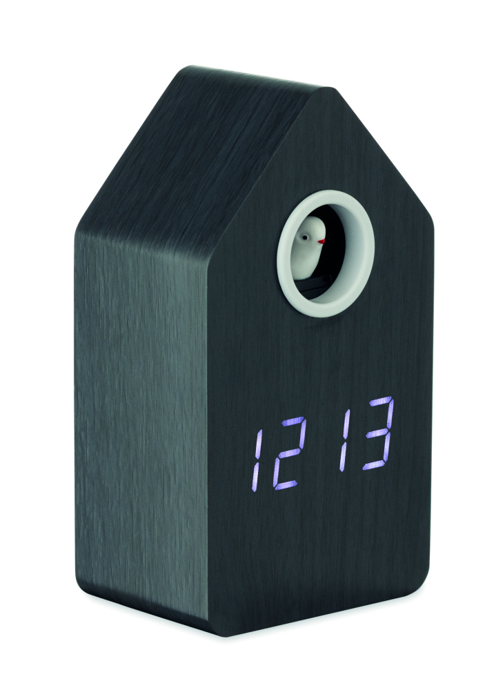 Logotrade promotional item picture of: MDF cuckoo alarm clock