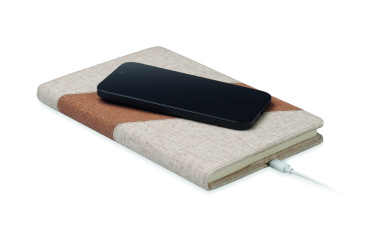 Logotrade corporate gifts photo of: A5 notebook with 15W charger