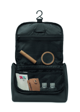 Logo trade promotional merchandise photo of: Cosmetic hanging bag in PU