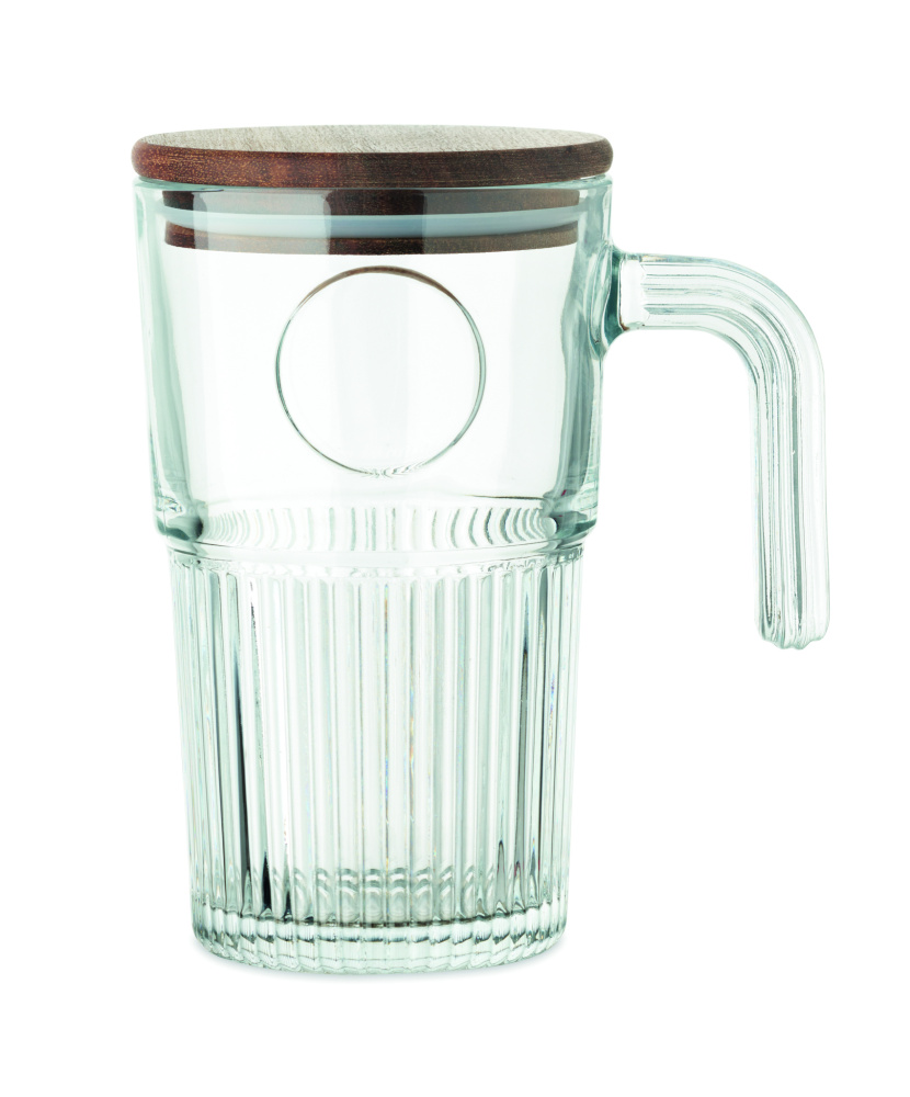 Logo trade promotional merchandise photo of: Glass mug 450ml
