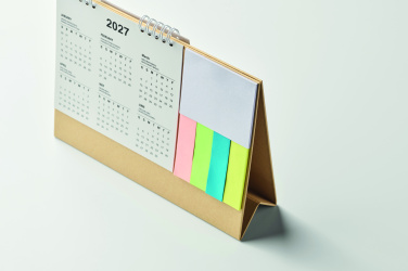 Logo trade promotional products image of: Desk calendar with memo pad