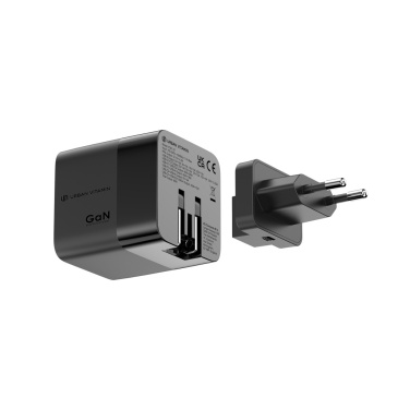 Logo trade corporate gift photo of: Urban Vitamin Mendocino 65W GaN charger retractable cable