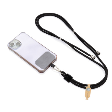 Logotrade promotional giveaways photo of: CarryLoop RCS recycled PET adjustable phone holder lanyard