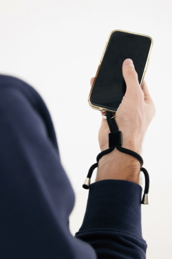 Logo trade business gifts image of: CarryLoop RCS recycled PET adjustable phone holder wristlet