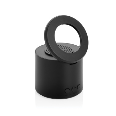 Logo trade promotional gifts image of: Magpulse RCS recycled plastic 3W speaker w/magnetic holder