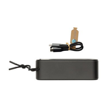 Logo trade promotional giveaways image of: Swiss Peak RCS recycled aluminium 10W bass speaker