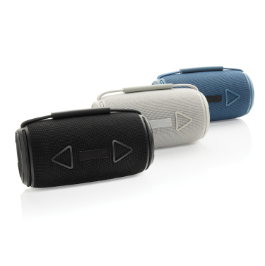 Logo trade advertising product photo of: Prisma RCS recycled plastic IPX 4 waterpoof 16W speaker