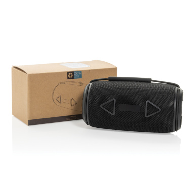 Logo trade promotional gifts image of: Prisma RCS recycled plastic IPX 4 waterpoof 16W speaker