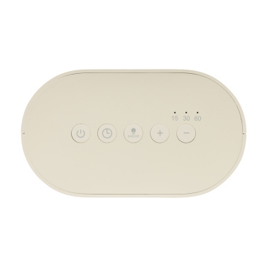 Logo trade promotional product photo of: LumaRise RCS reycled plastic white noise alarm clock