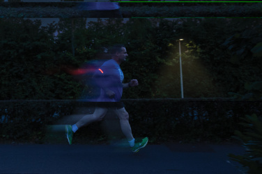 Logotrade promotional gift picture of: Lumi Sprint RCS rplastic LED re-chargeable running light