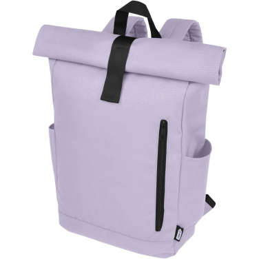 Logotrade advertising product image of: Byron 15.6" GRS RPET roll-top backpack 18L