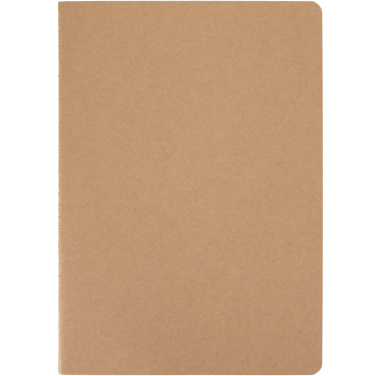 Logotrade business gifts photo of: Slyk A5 kraft cahier notebook with ruled pages
