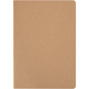 Logo trade business gift photo of: Slyk A5 kraft cahier notebook with dotted pages