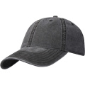 Grafton 6 panel washed cap, Solid black