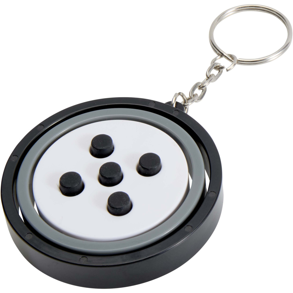 Logo trade promotional item photo of: Spinx recycled plastic gyroscope fidget keychain