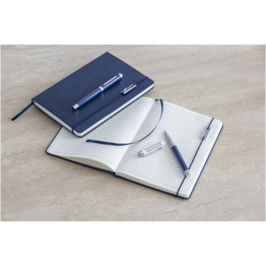 Logotrade advertising product image of: Legato Elegance A5 hard cover notebook and rollerball pen set