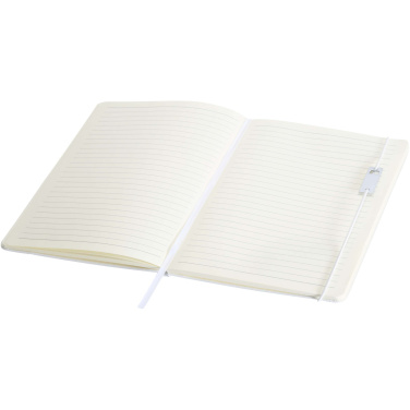 Logo trade promotional product photo of: Legato Elegance A5 hard cover notebook and rollerball pen set
