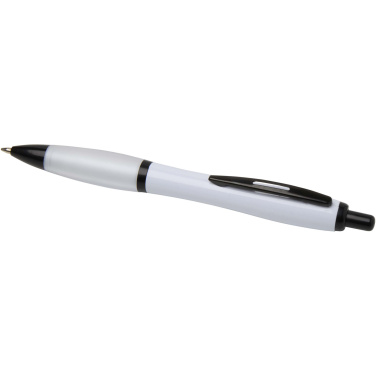 Logo trade advertising products picture of: Nash recycled plastic ballpoint pen with black trims (black ink)