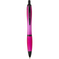 Nash recycled plastic ballpoint pen with black trims (black ink), Magenta