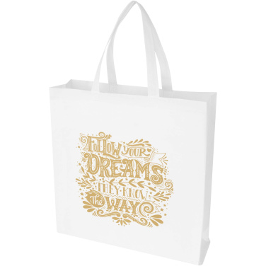 Logotrade promotional gift image of: EcoSeal GRS recycled nonwoven gusset tote bag 12L