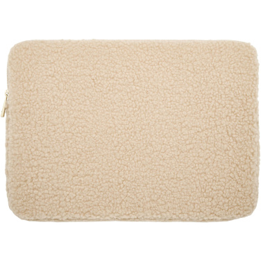 Logo trade promotional items picture of: Bear 13" GRS recycled sherpa laptop sleeve 2L