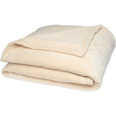 Logo trade promotional items image of: Ashen GRS recycled sherpa blanket