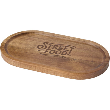 Logo trade promotional giveaway photo of: Edge acacia wood serving tray