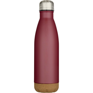 Logotrade business gift image of: Cove 500 ml double wall vacuum insulated stainless steel water bottle with cork details