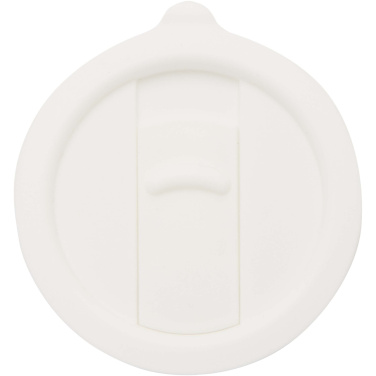 Logo trade promotional merchandise image of: Carter 450 ml ceramic mug with plastic lid