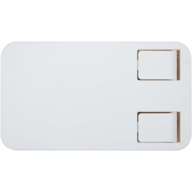 Logotrade business gifts photo of: Alfirk recycled plastic foldeable desk phone stand with bamboo details