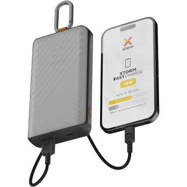 Logo trade advertising products image of: Xtorm XG2S101 Go2 10.000 mAh 15W solar power bank with light