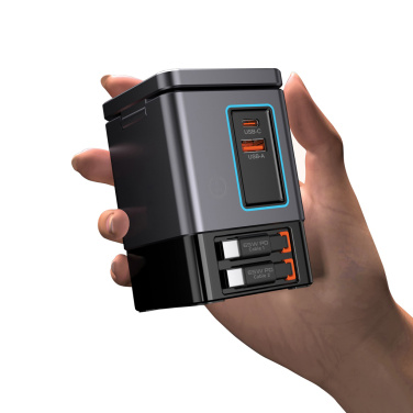 Logo trade advertising products picture of: Urban Vitamin Sacramento 105W GAN charger+retractable cables