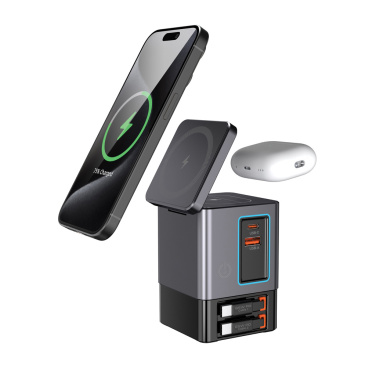 Logotrade promotional merchandise photo of: Urban Vitamin Sacramento 105W GAN charger+retractable cables